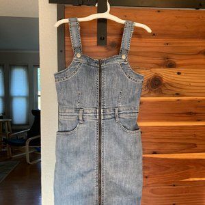 American Eagle front denim overall dress - Size 4